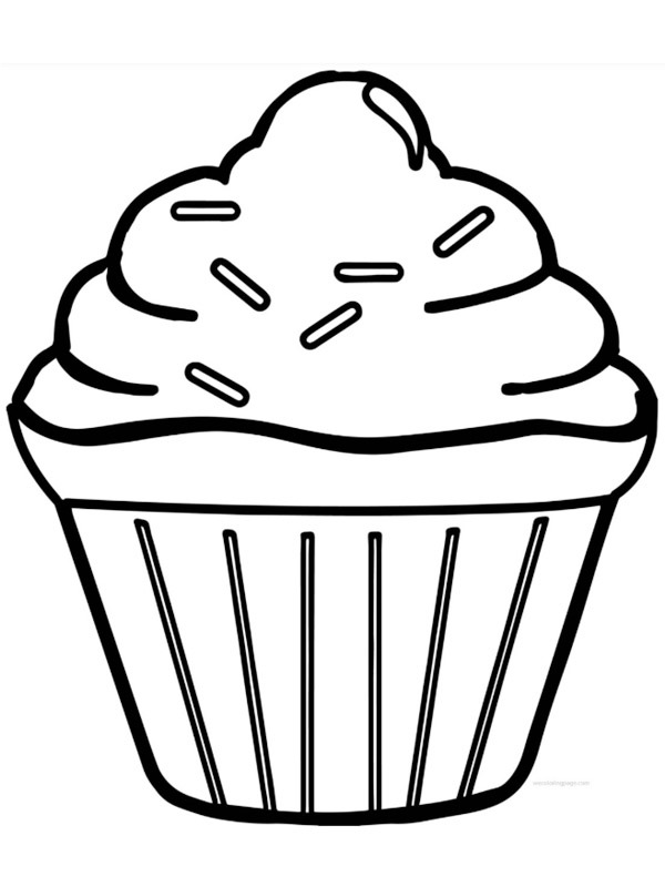 33 Delicious Cupcake Coloring Pages for All Ages Printable 26