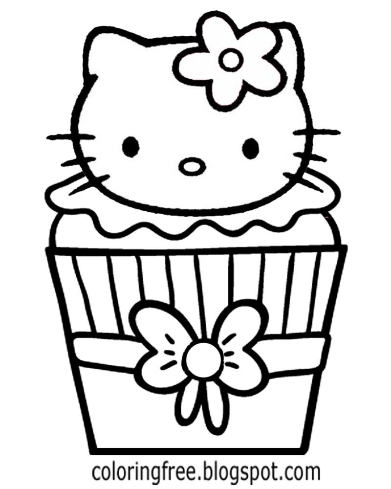 33 Delicious Cupcake Coloring Pages for All Ages Printable 29