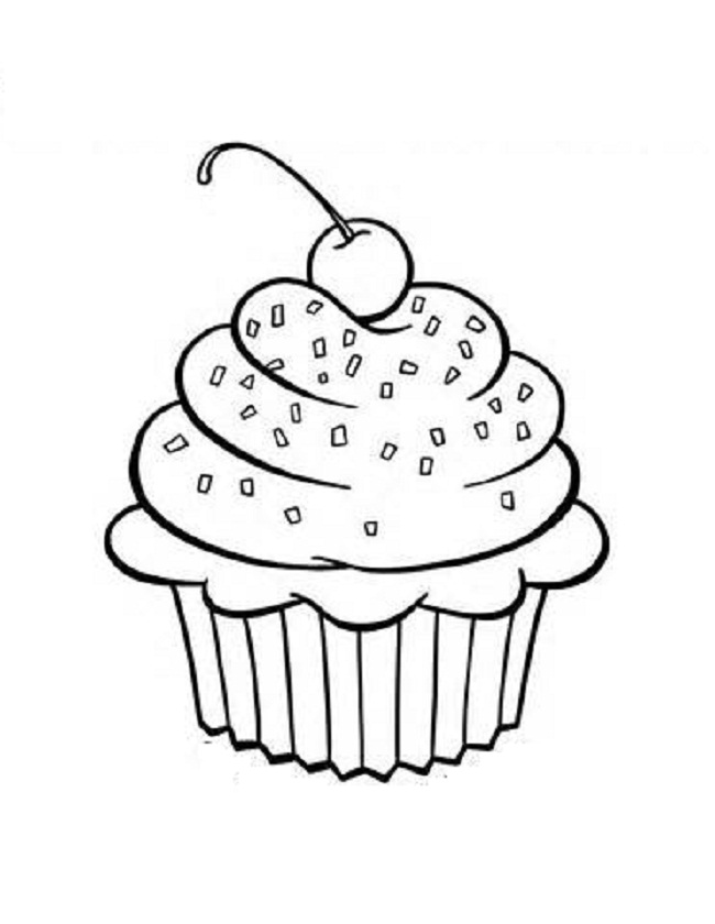 33 Delicious Cupcake Coloring Pages for All Ages Printable 3