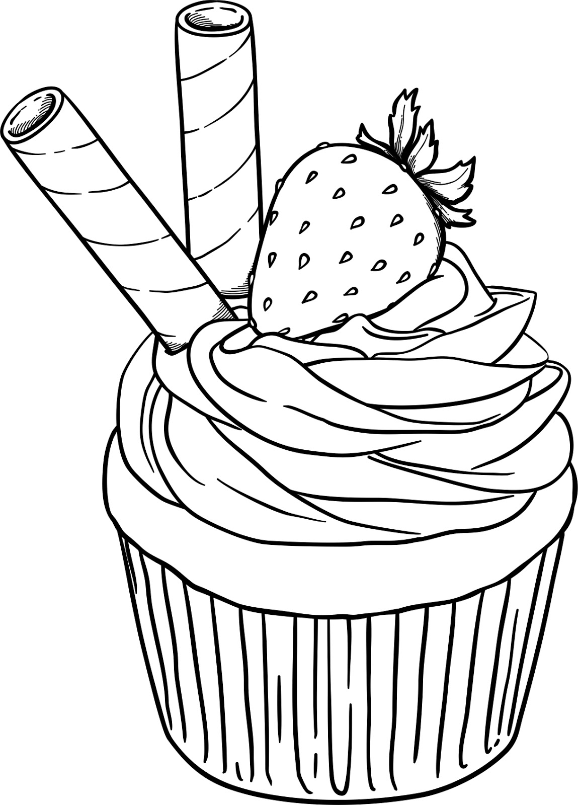 33 Delicious Cupcake Coloring Pages for All Ages Printable 30