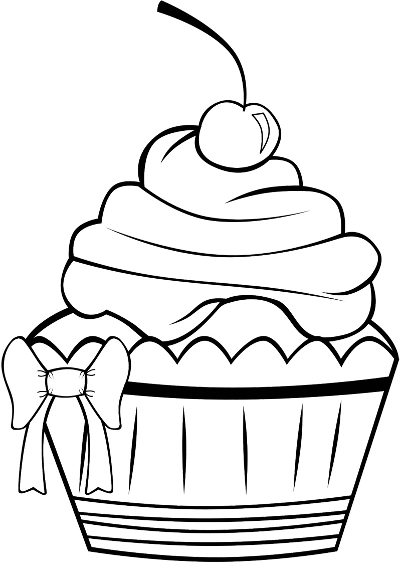 33 Delicious Cupcake Coloring Pages for All Ages Printable 32