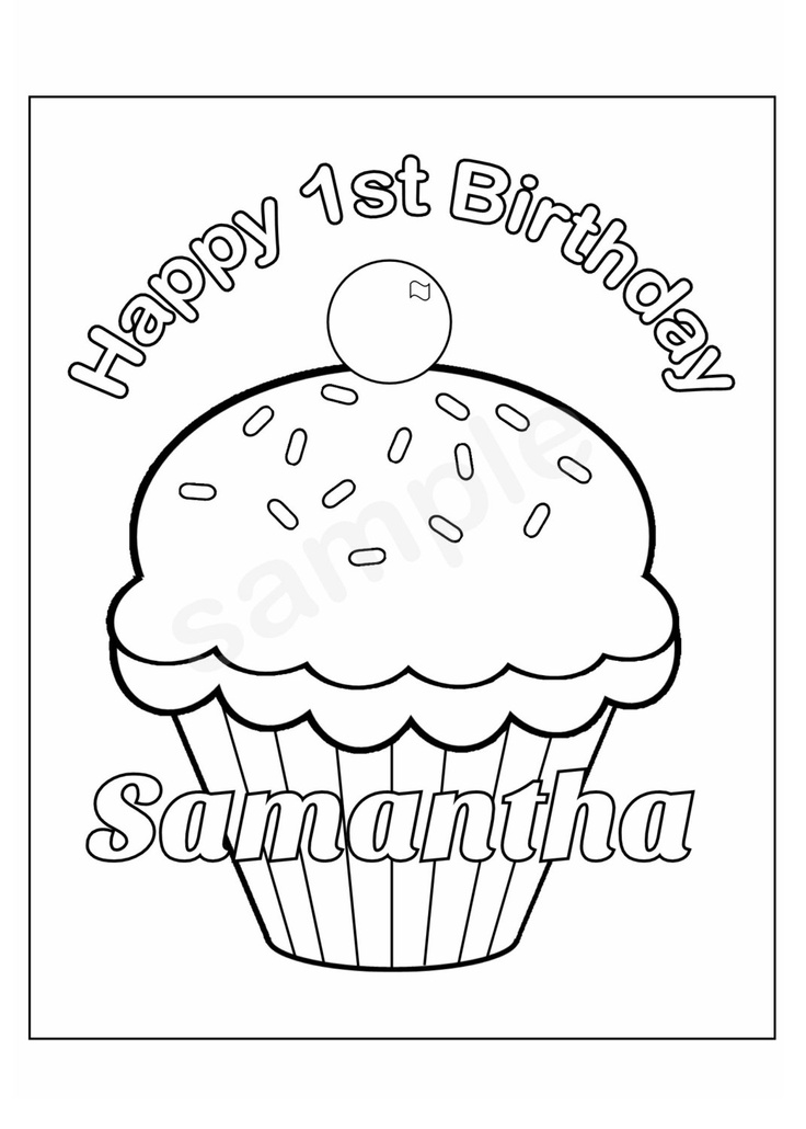 33 Delicious Cupcake Coloring Pages for All Ages Printable 35