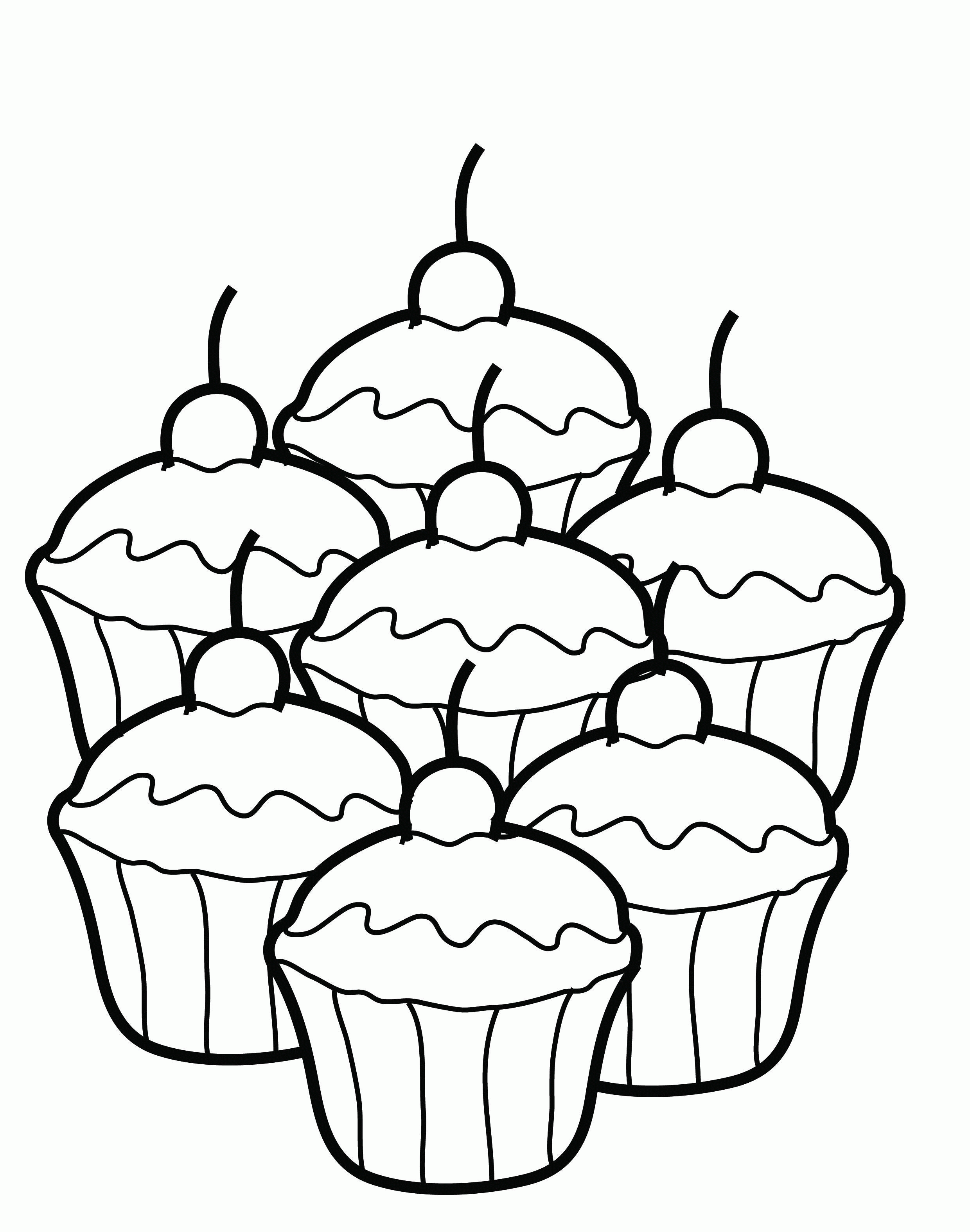 33 Delicious Cupcake Coloring Pages for All Ages Printable 6