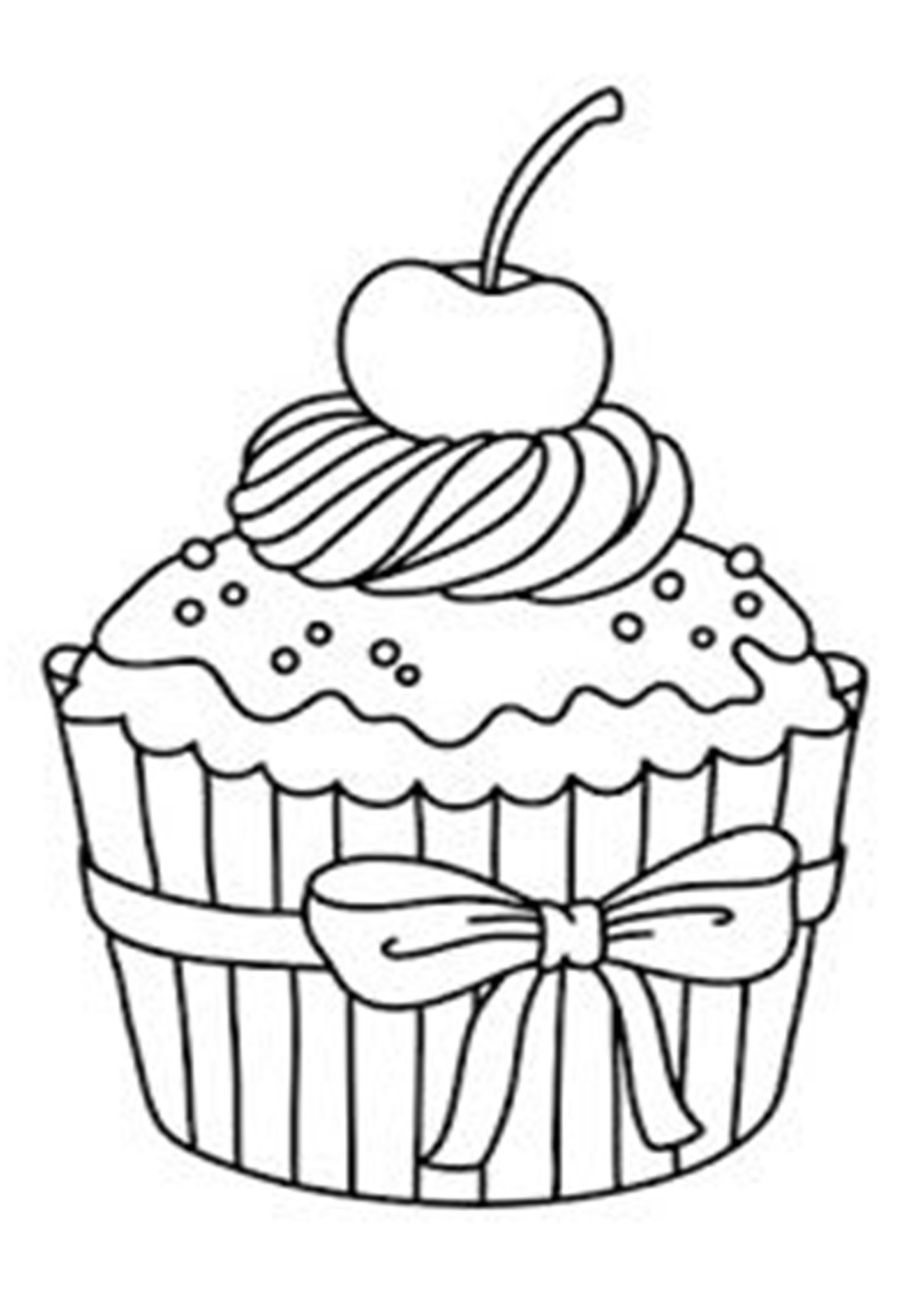 33 Delicious Cupcake Coloring Pages for All Ages Printable 7