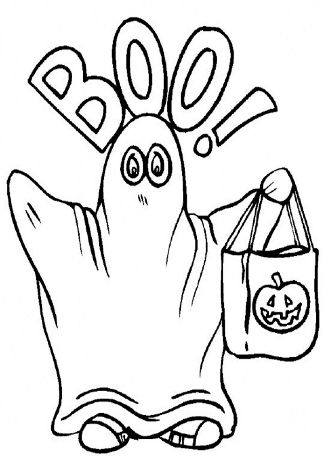 34 Super Cute and Spooky Halloween Coloring Pages for Kids 16