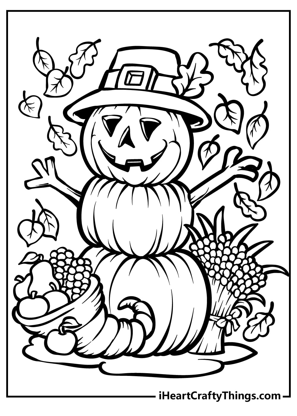 34 Super Cute and Spooky Halloween Coloring Pages for Kids 19