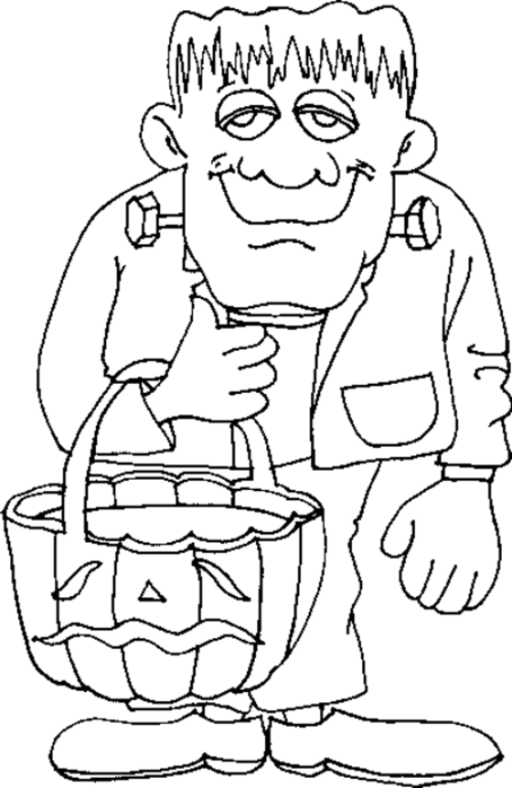 34 Super Cute and Spooky Halloween Coloring Pages for Kids 23