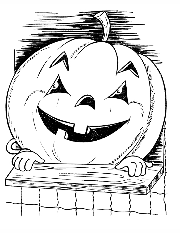 34 Super Cute and Spooky Halloween Coloring Pages for Kids 28