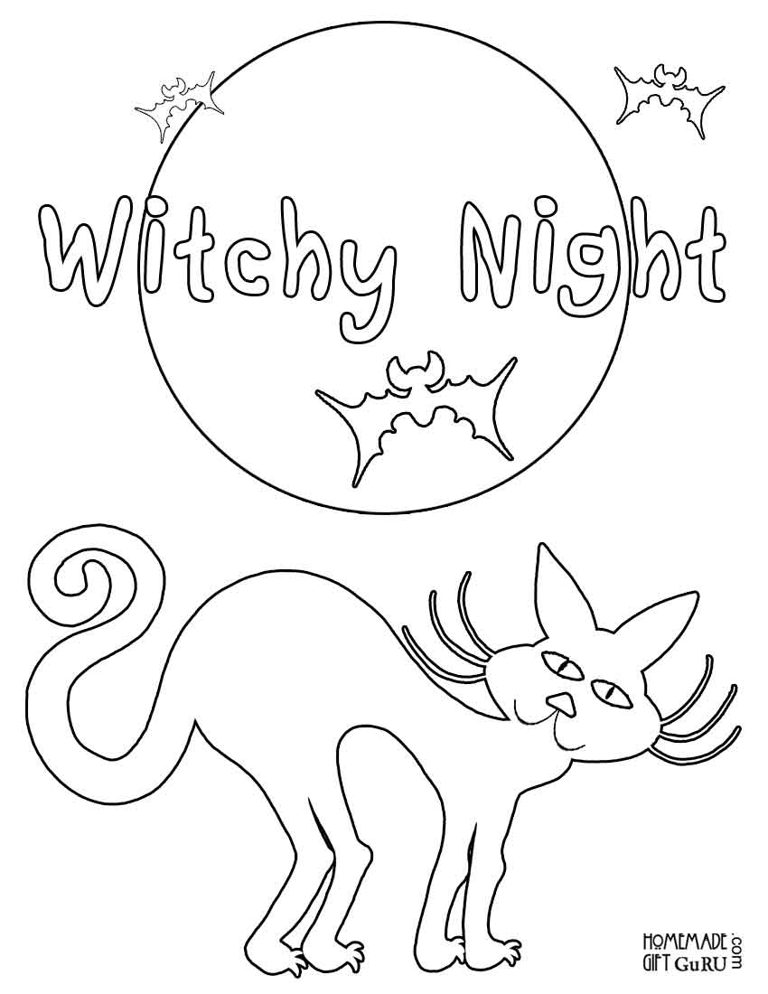 34 Super Cute and Spooky Halloween Coloring Pages for Kids 30