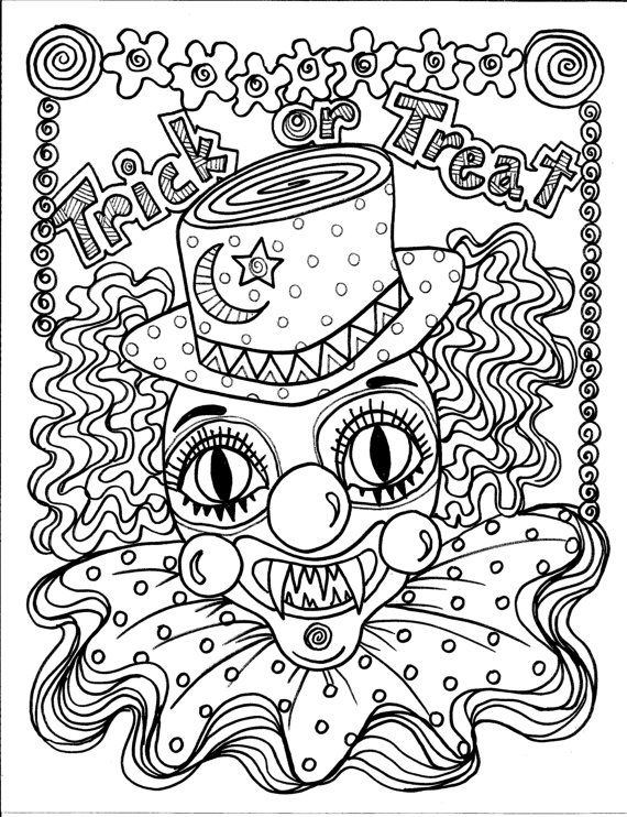 34 Super Cute and Spooky Halloween Coloring Pages for Kids 33