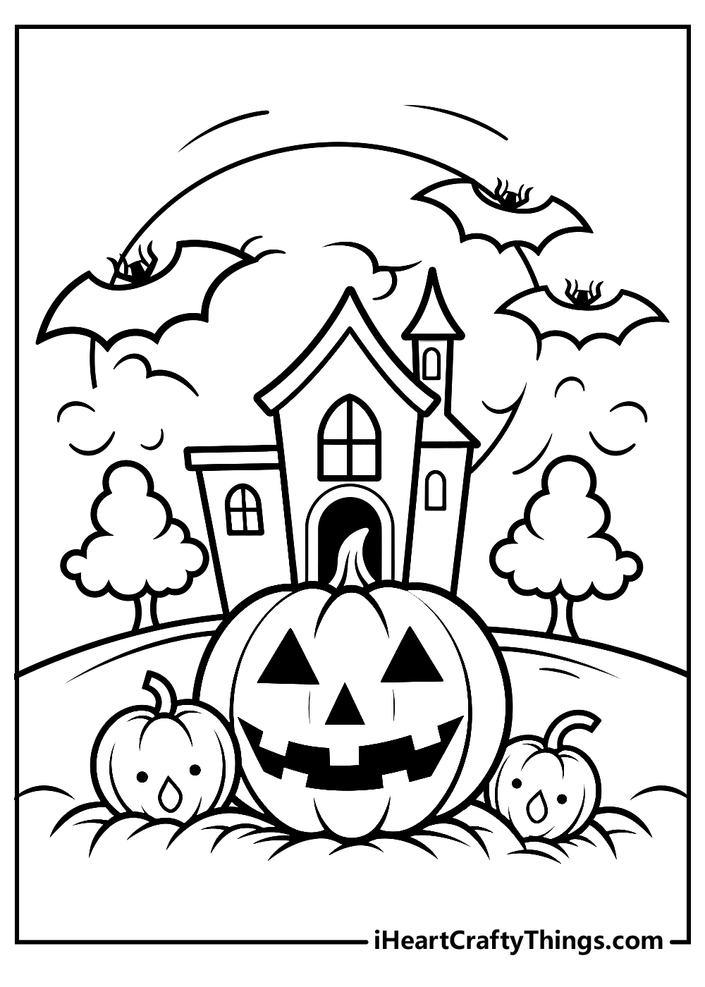 34 Super Cute and Spooky Halloween Coloring Pages for Kids 5