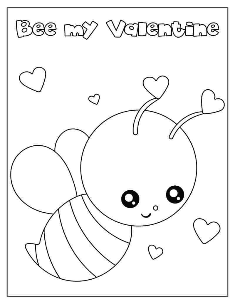 34 Vibrant Valentineâ€™s Day Coloring Pages Printable 13