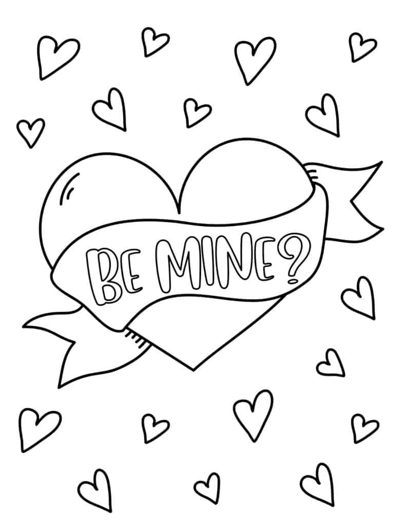 34 Vibrant Valentineâ€™s Day Coloring Pages Printable 2