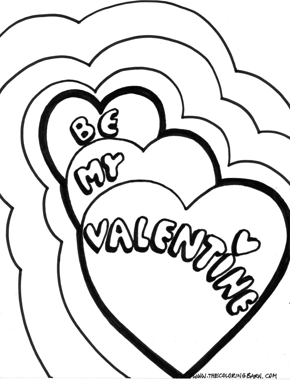 34 Vibrant Valentineâ€™s Day Coloring Pages Printable 4