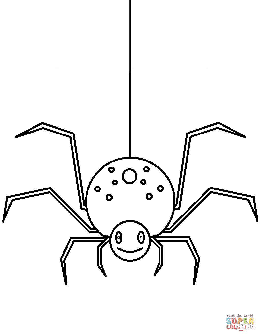 35 Exciting Halloween Spider Coloring Pages Printable 14