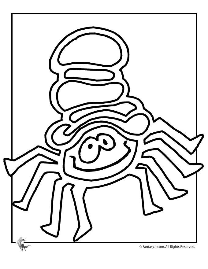 35 Exciting Halloween Spider Coloring Pages Printable 16