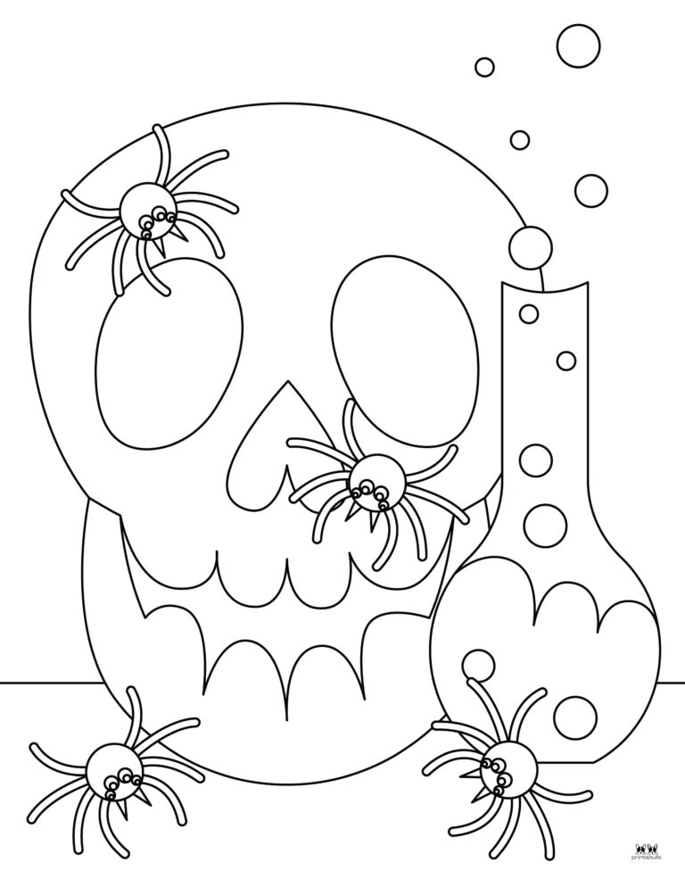 35 Exciting Halloween Spider Coloring Pages Printable 18