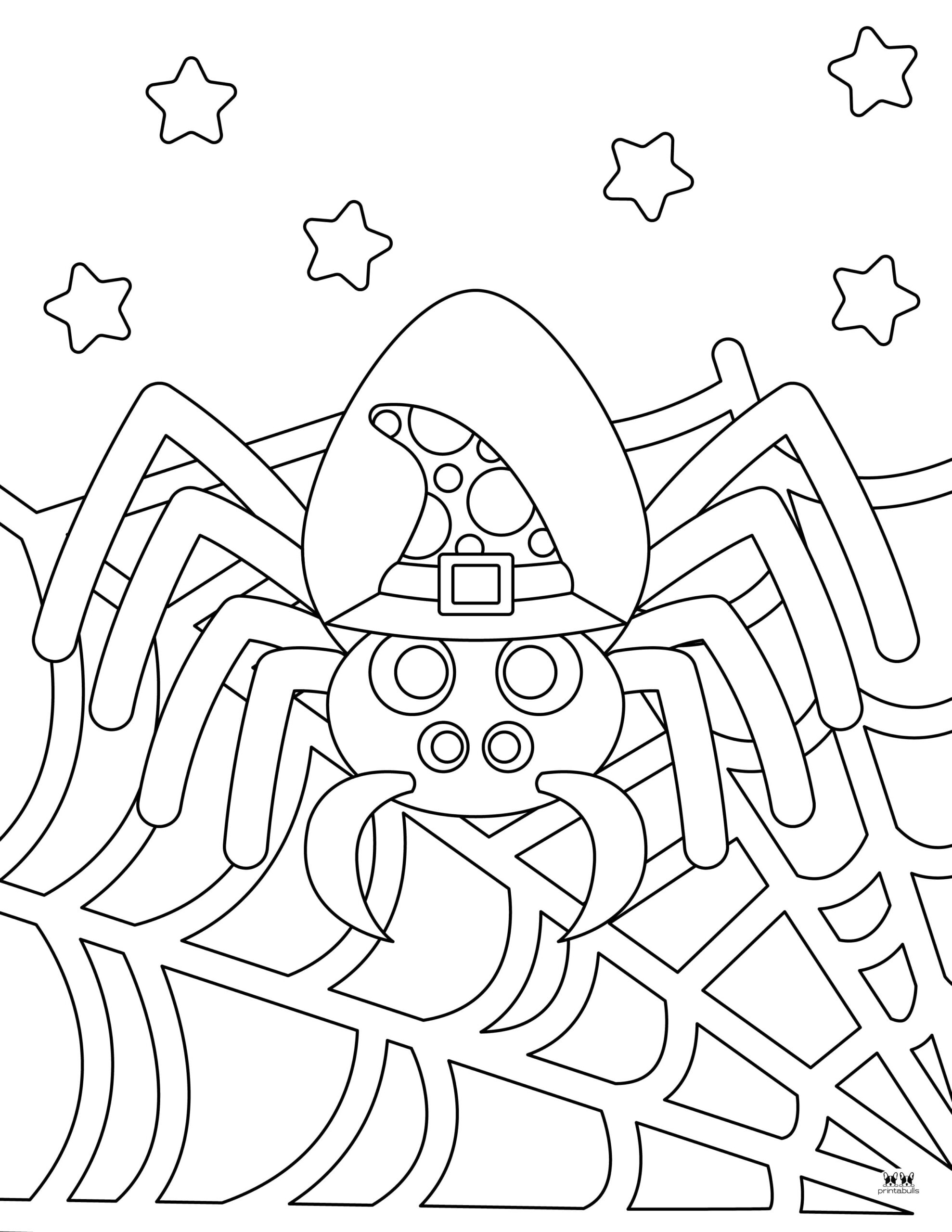 35 Exciting Halloween Spider Coloring Pages Printable 19