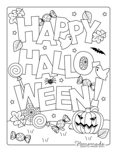 35 Exciting Halloween Spider Coloring Pages Printable 24