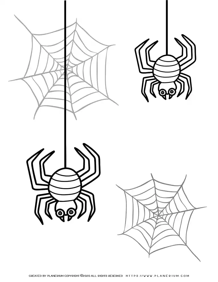 35 Exciting Halloween Spider Coloring Pages Printable 30