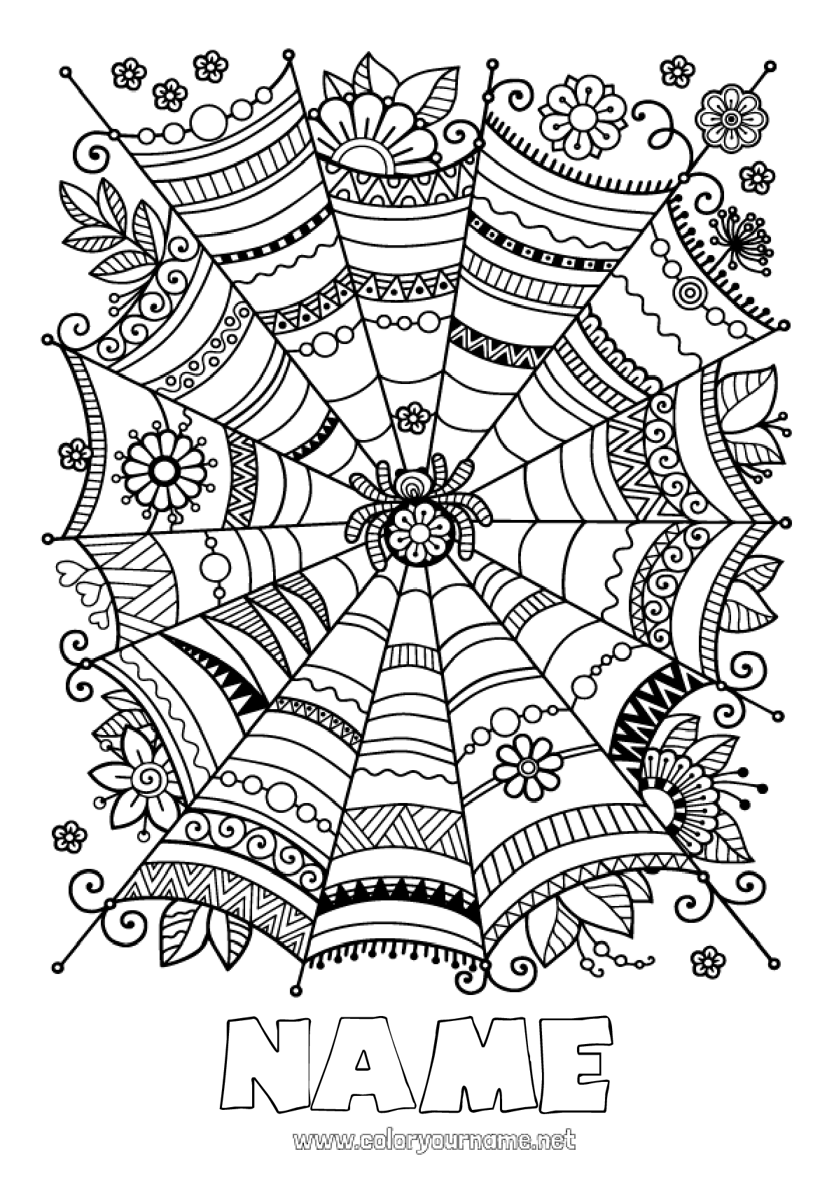 35 Exciting Halloween Spider Coloring Pages Printable 33