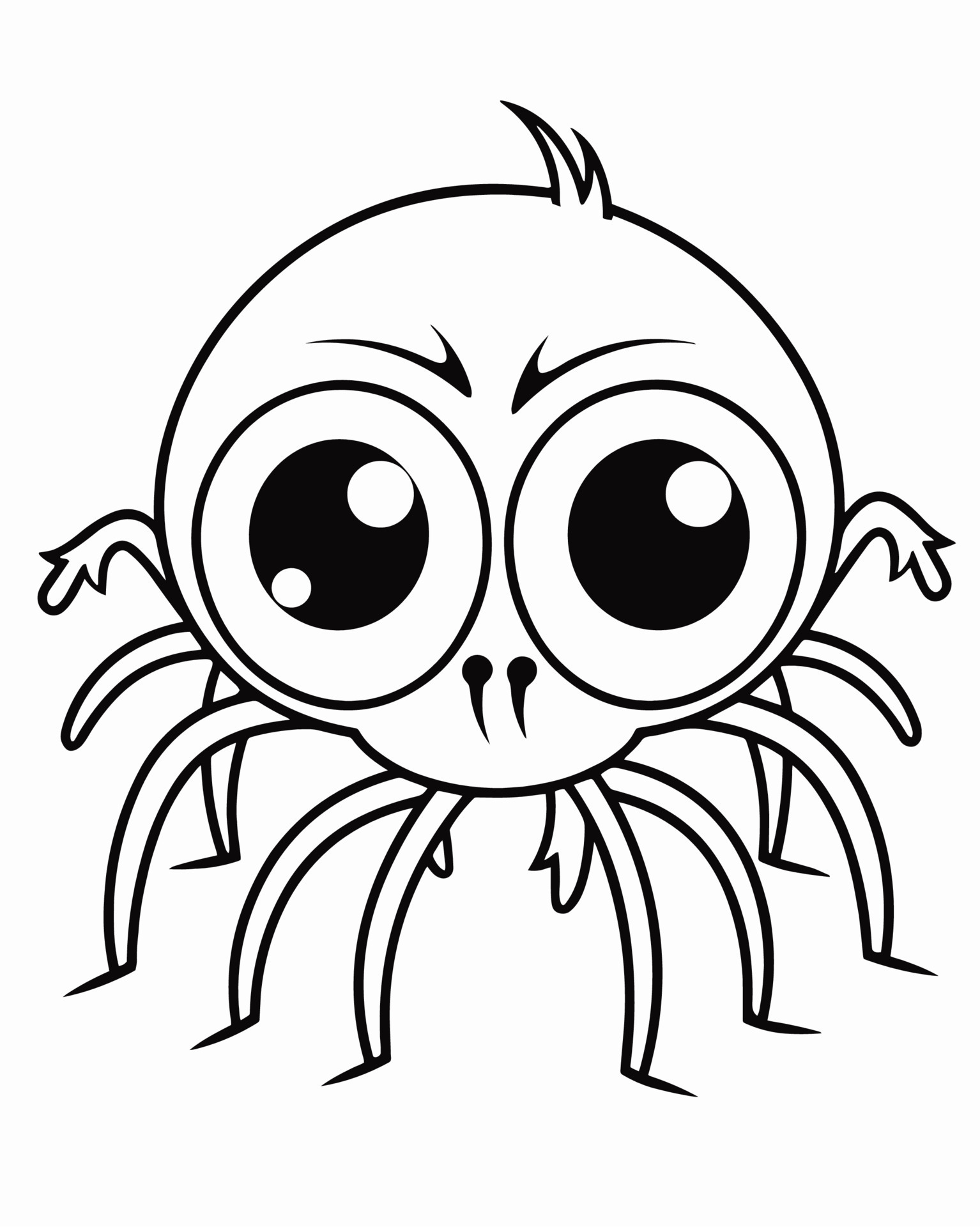 35 Exciting Halloween Spider Coloring Pages Printable 35