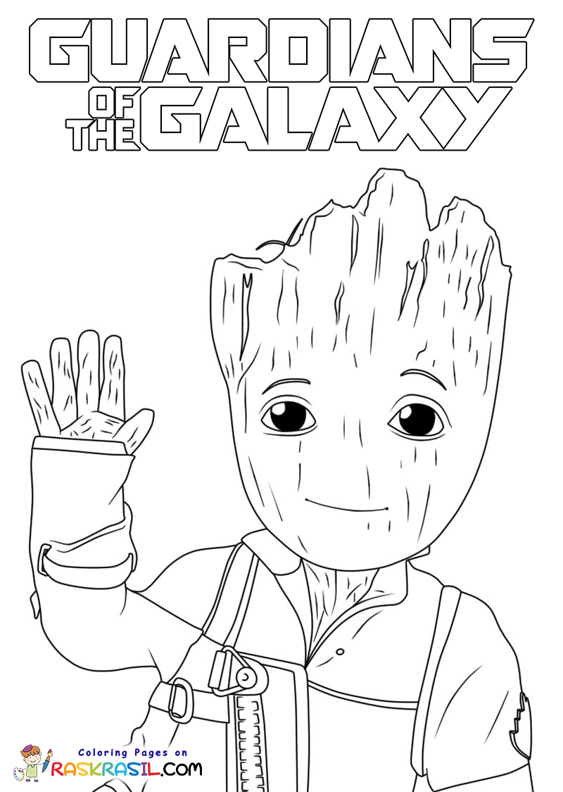 37 Adorable Groot Coloring Pages Printable 12