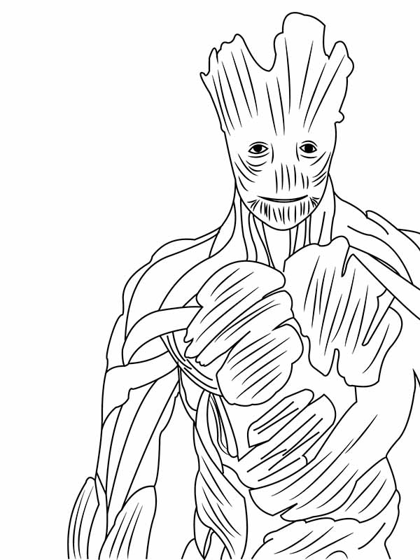 37 Adorable Groot Coloring Pages Printable 17