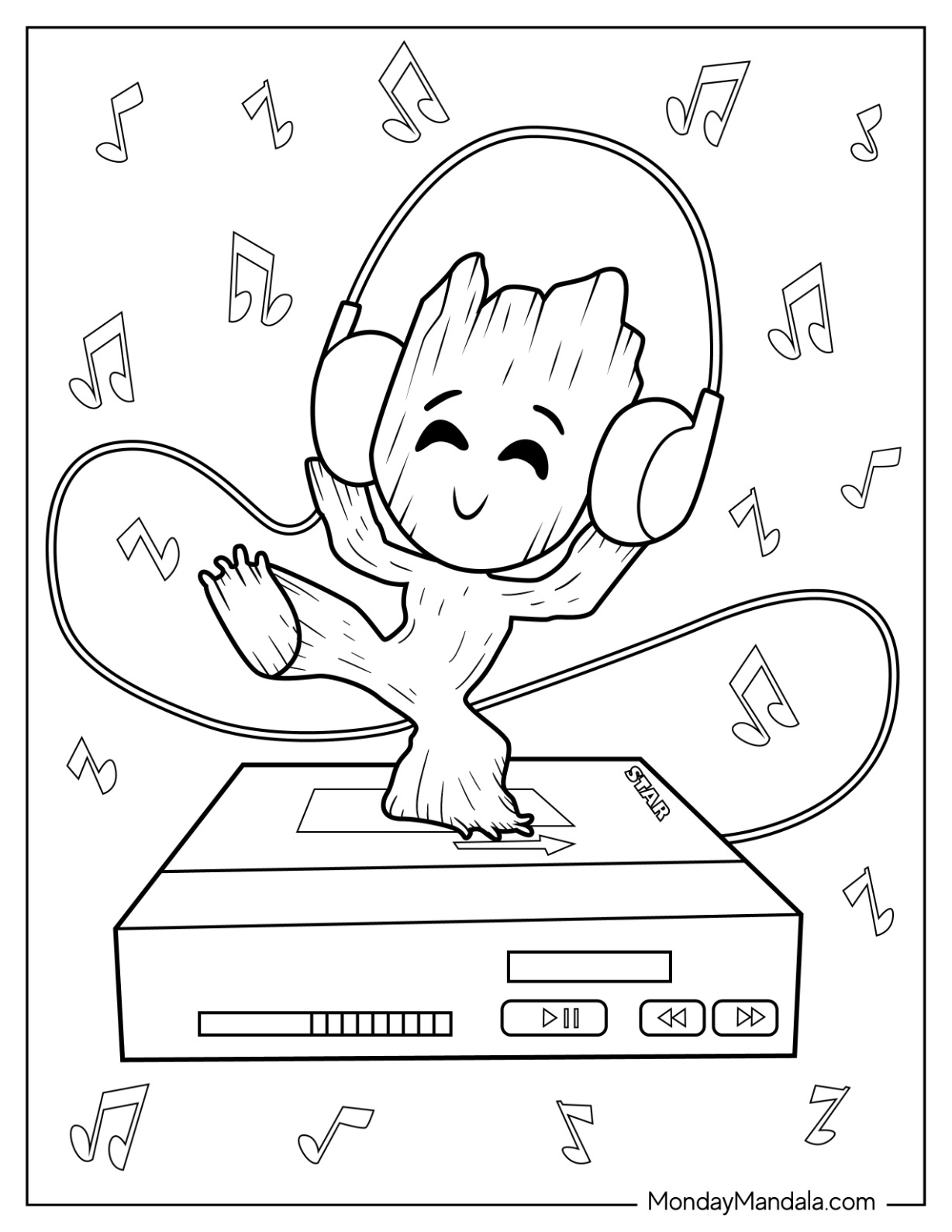 37 Adorable Groot Coloring Pages Printable 18