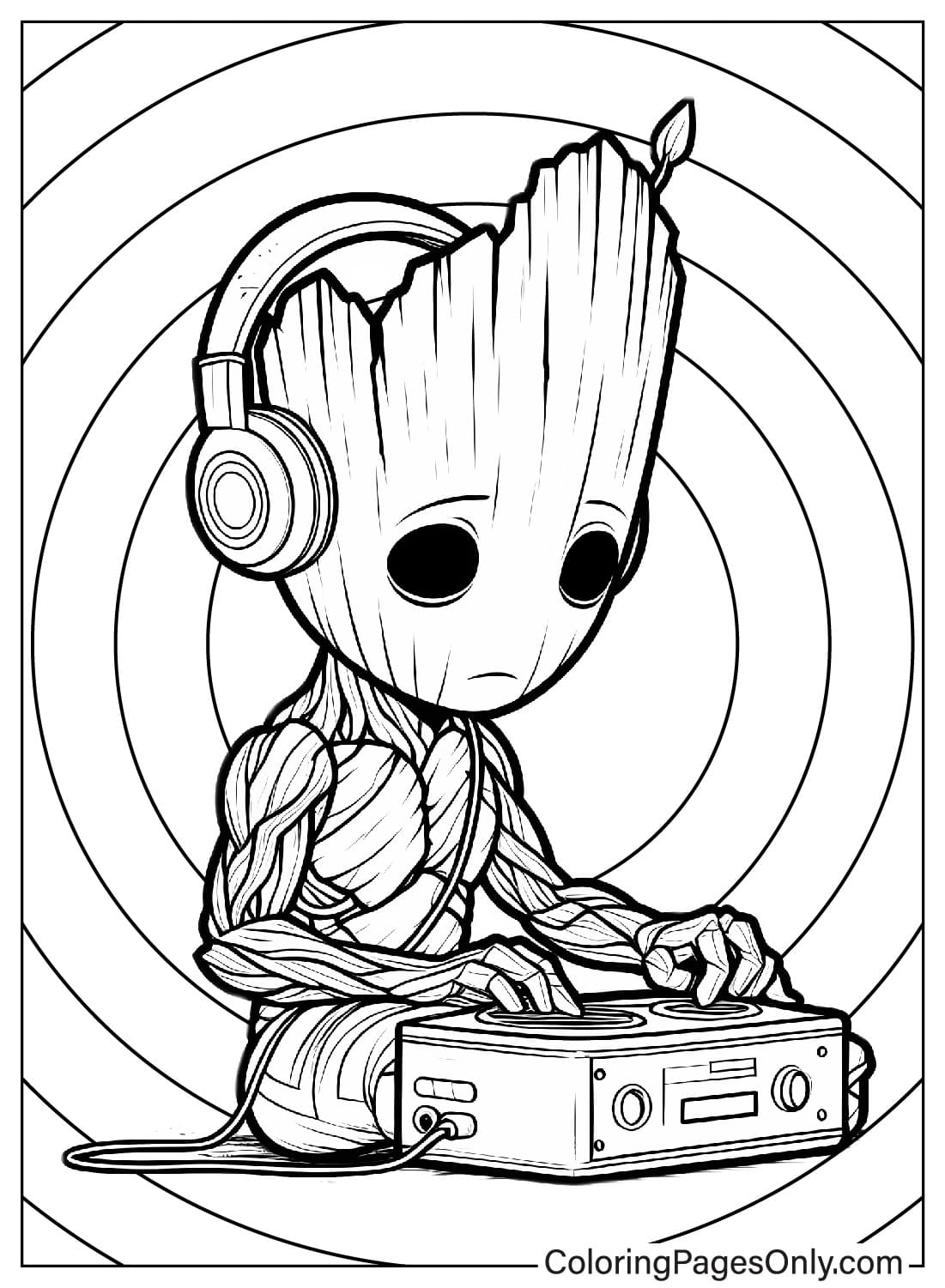 37 Adorable Groot Coloring Pages Printable 21