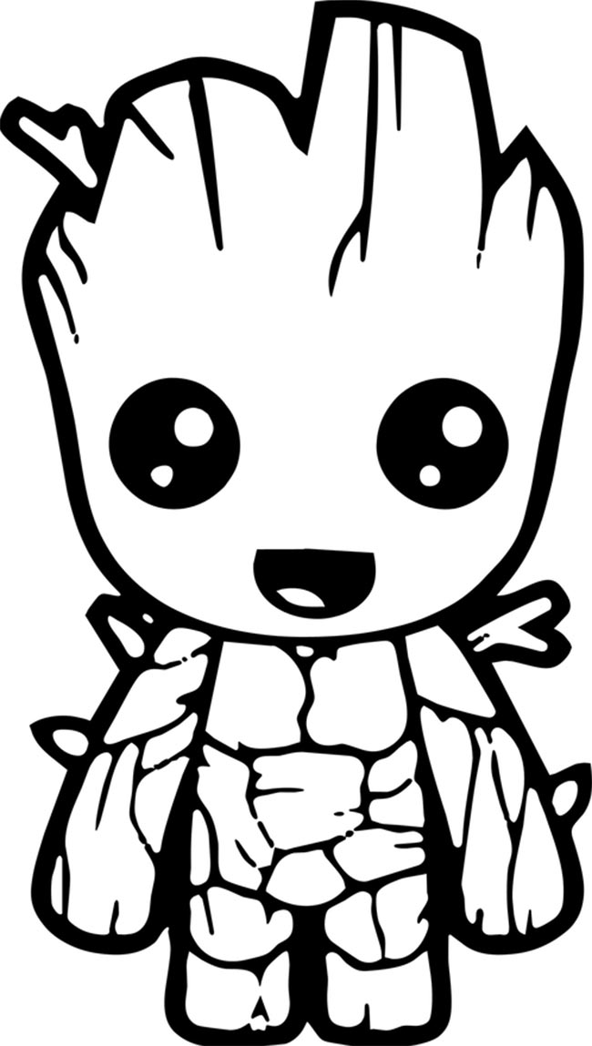 37 Adorable Groot Coloring Pages Printable 23