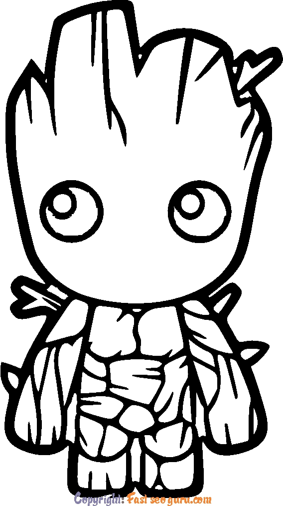 37 Adorable Groot Coloring Pages Printable 28