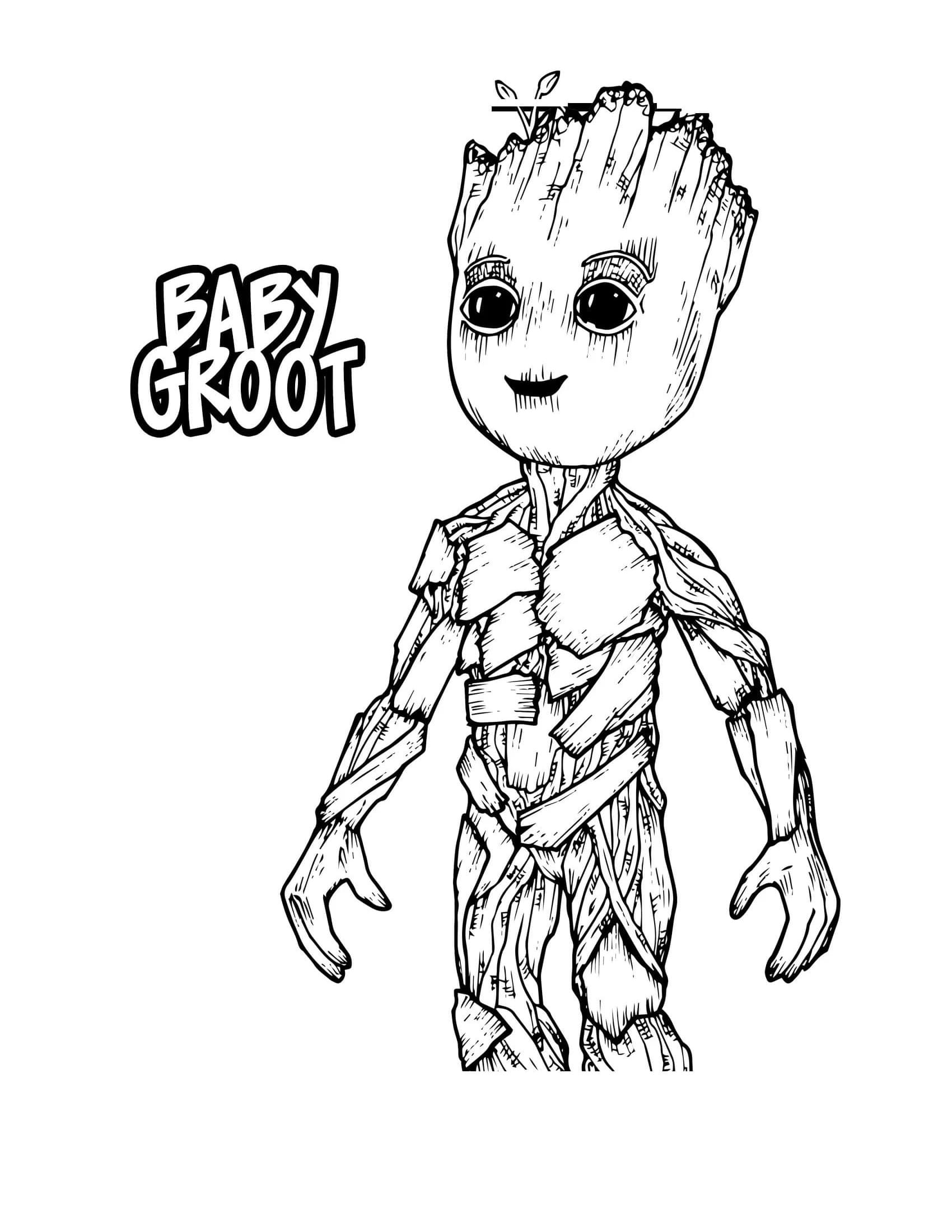 37 Adorable Groot Coloring Pages Printable 31