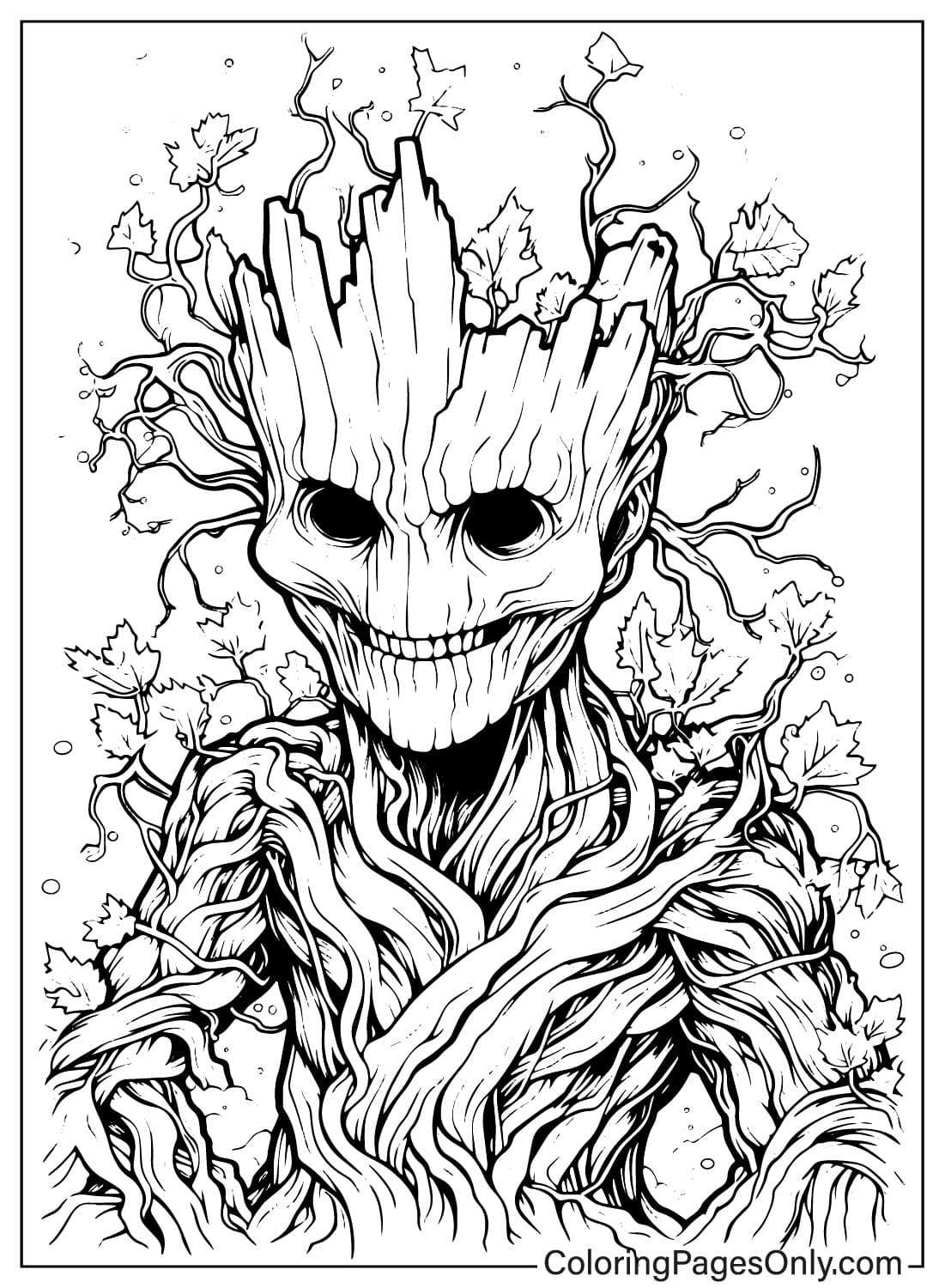 37 Adorable Groot Coloring Pages Printable 32