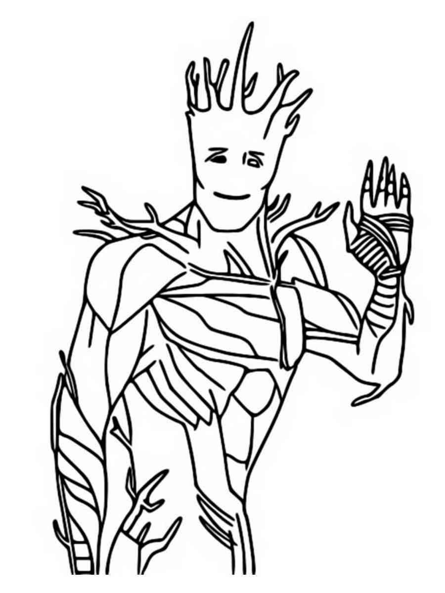 adorable groot coloring pages printable jpg