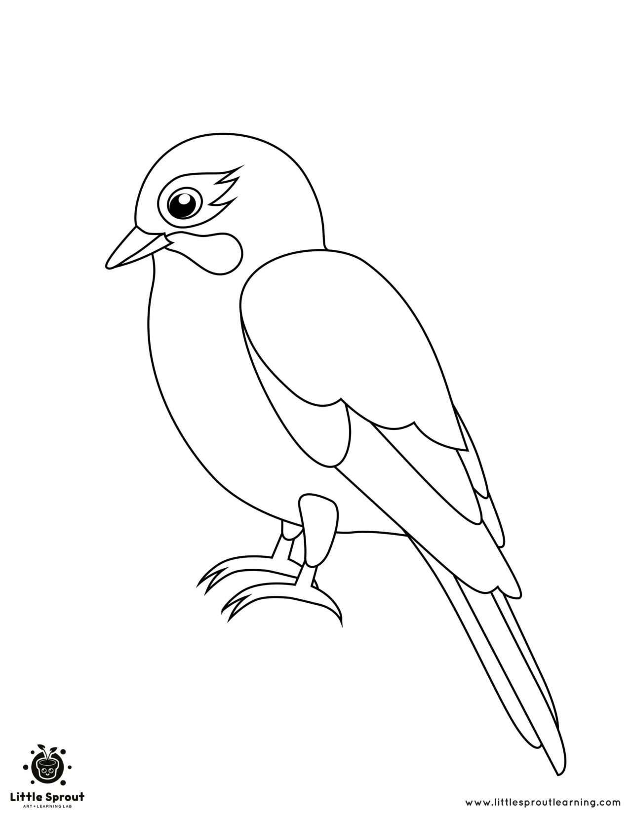 37 Cute and Easy Bird Coloring Pages Printable 10