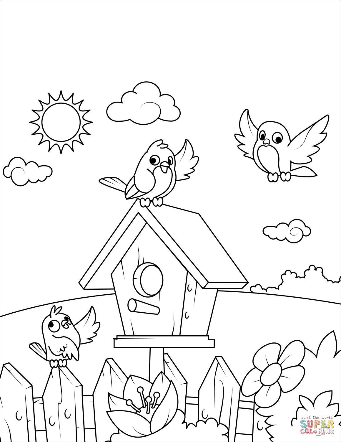 37 Cute and Easy Bird Coloring Pages Printable 19