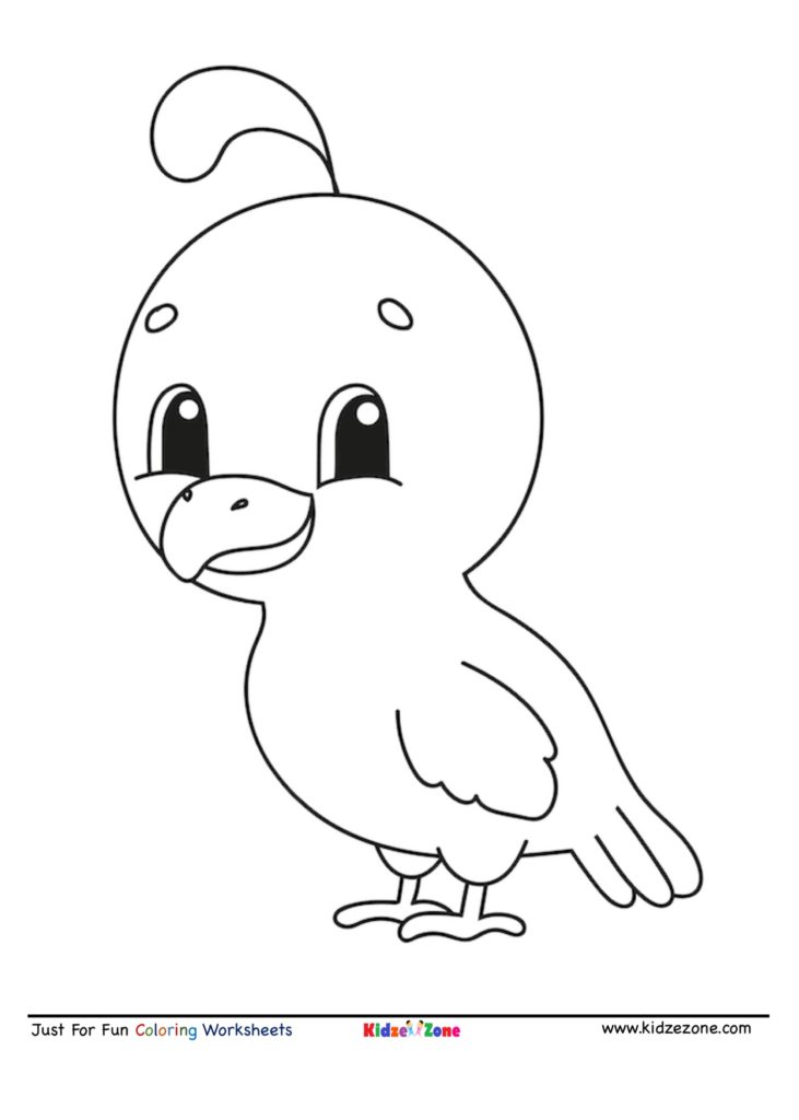 37 Cute and Easy Bird Coloring Pages Printable 25