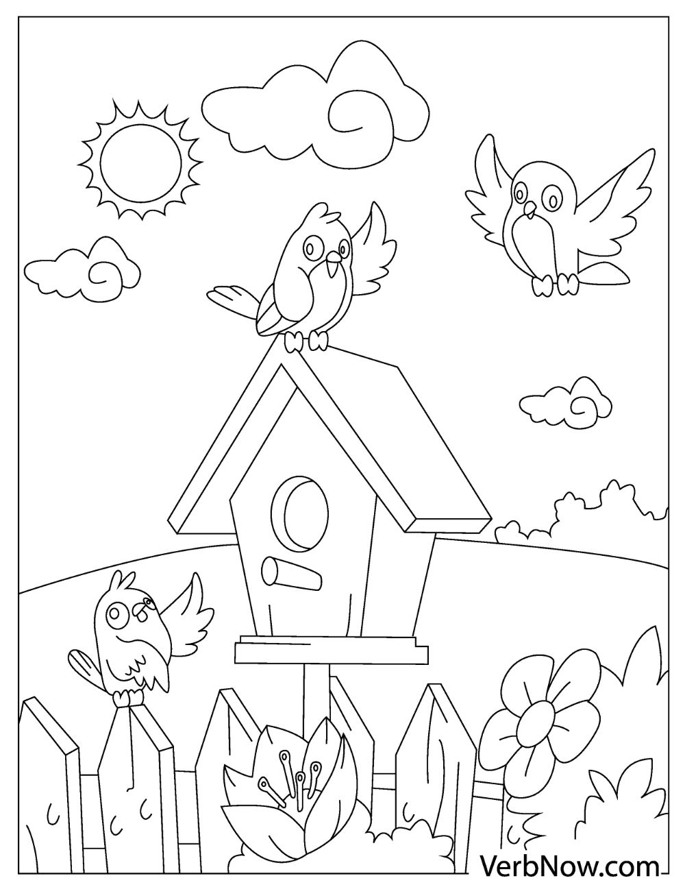 37 Cute and Easy Bird Coloring Pages Printable 3