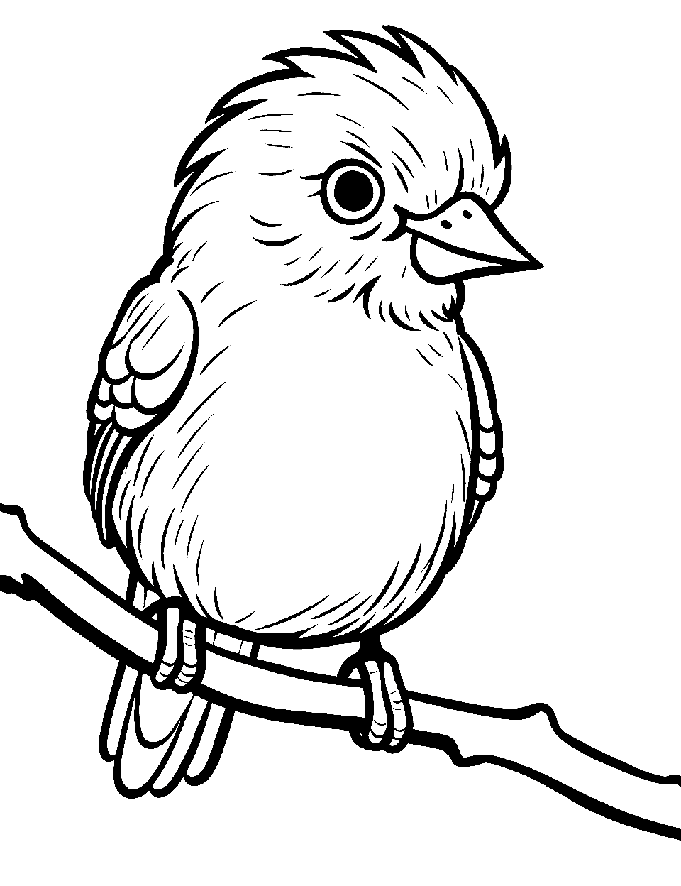 37 Cute and Easy Bird Coloring Pages Printable 32