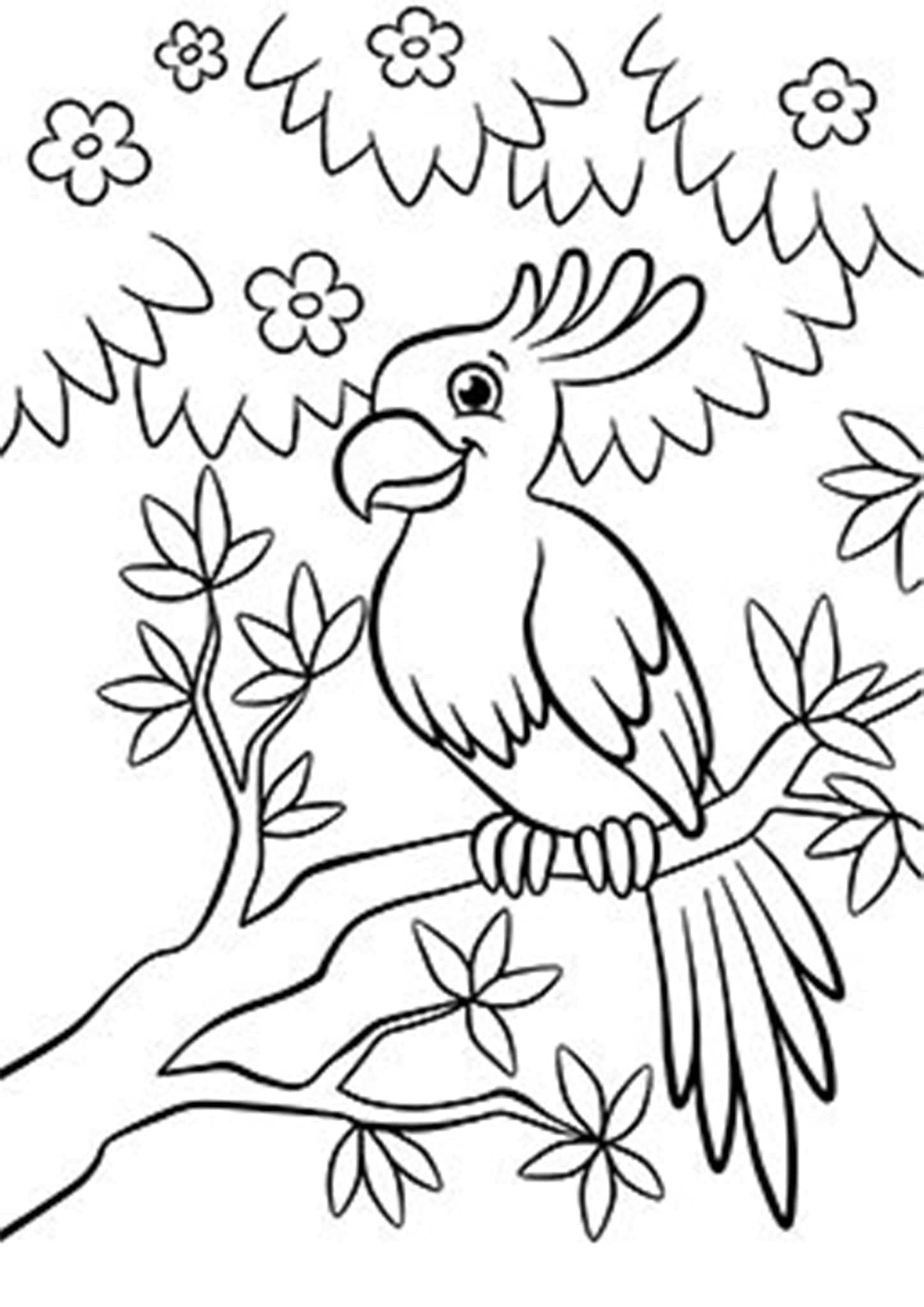 37 Cute and Easy Bird Coloring Pages Printable 8