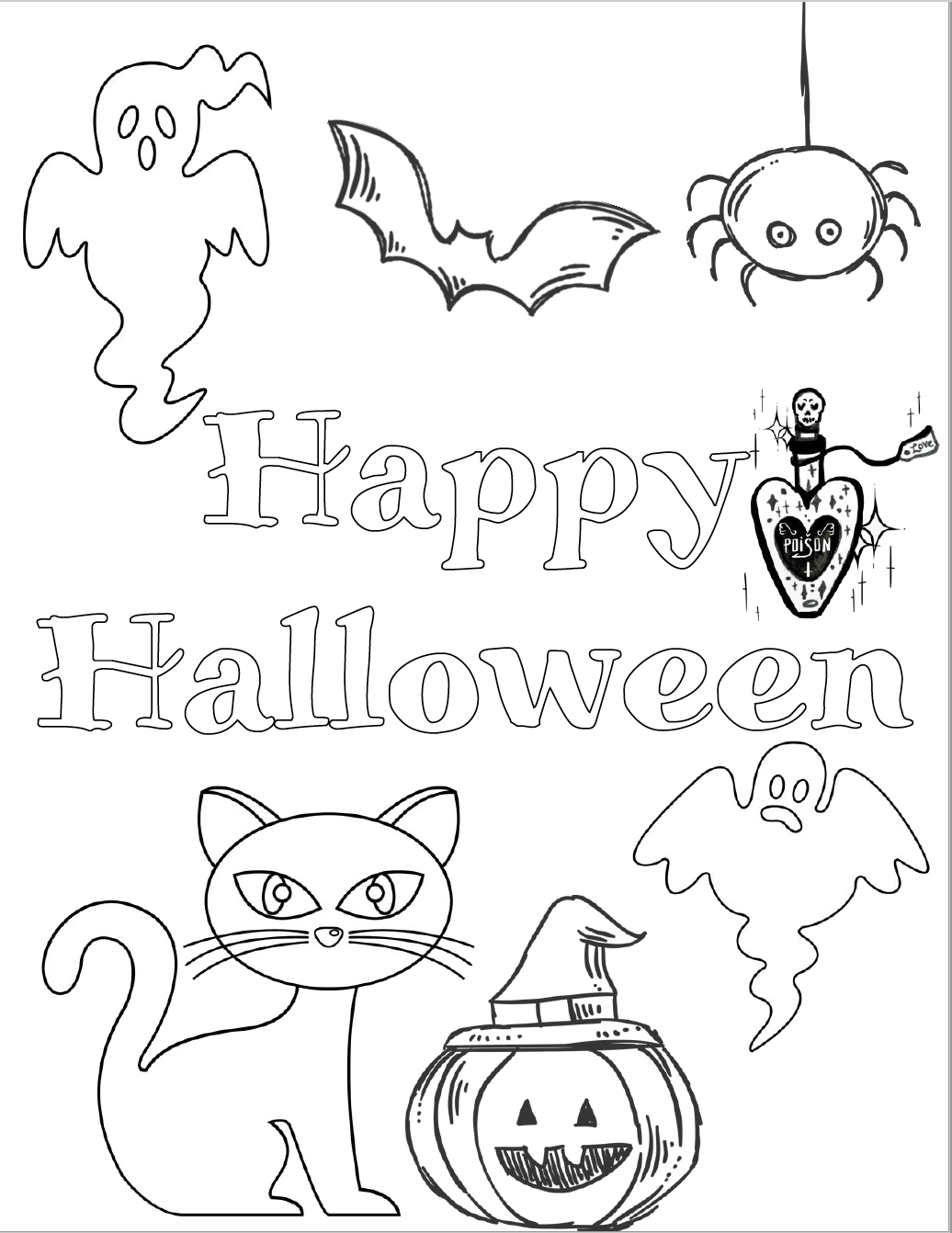 38 Free Printable Halloween Coloring Pages 1