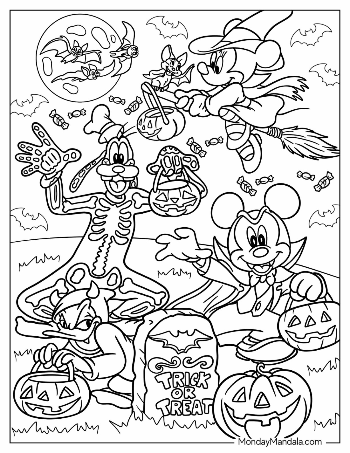 38 Free Printable Halloween Coloring Pages 14