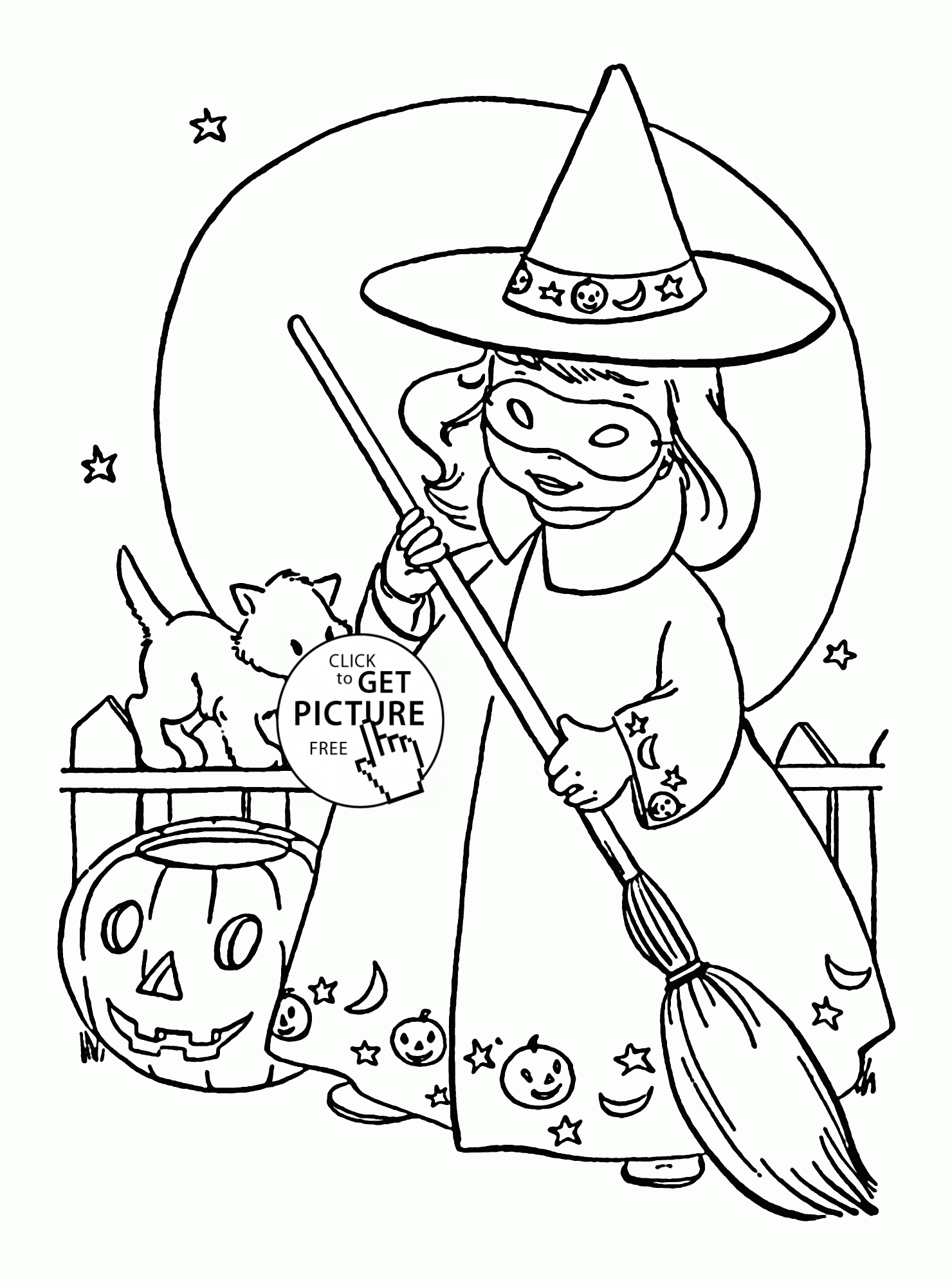 38 Free Printable Halloween Coloring Pages 20