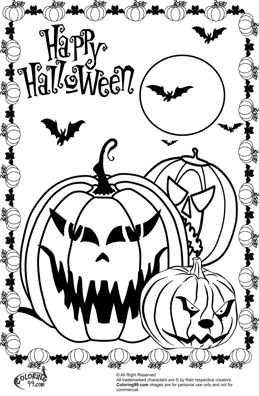 38 Free Printable Halloween Coloring Pages 24