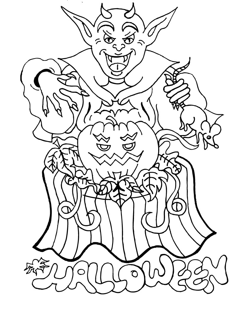 38 Free Printable Halloween Coloring Pages 6