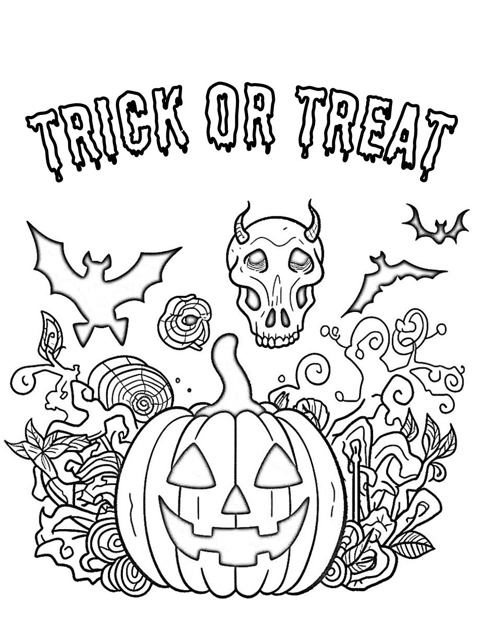 38 Free Printable Halloween Coloring Pages 9