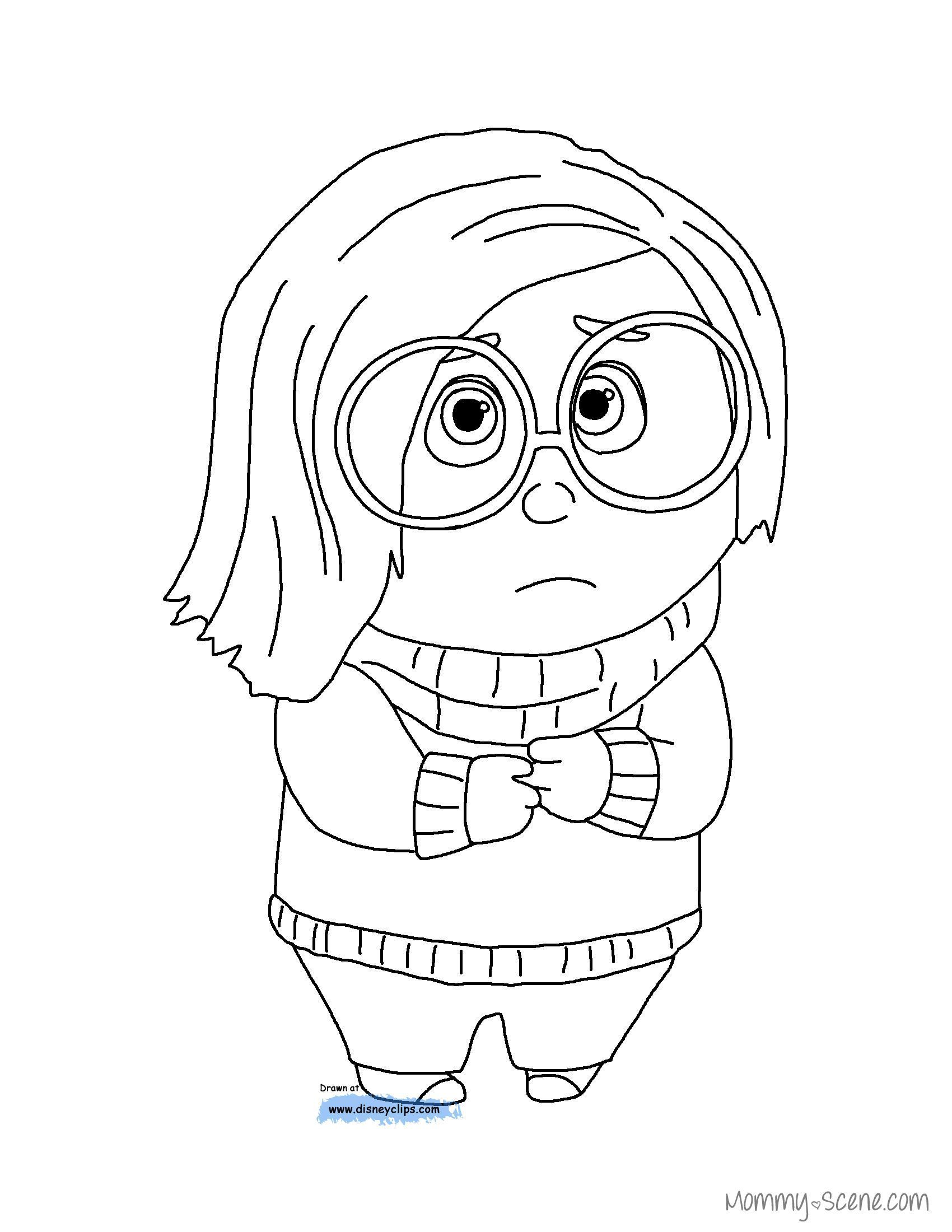 138+ Artistic Inside Out Coloring Pages Fear Printable