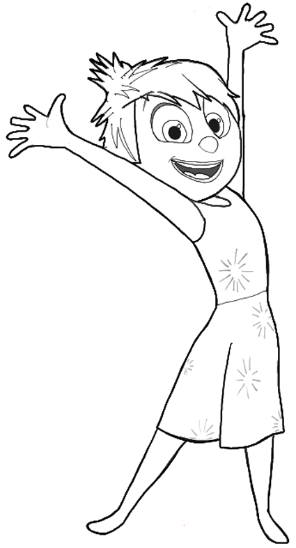 107+ Cheerful Joy From Inside Out Coloring Pages Printable