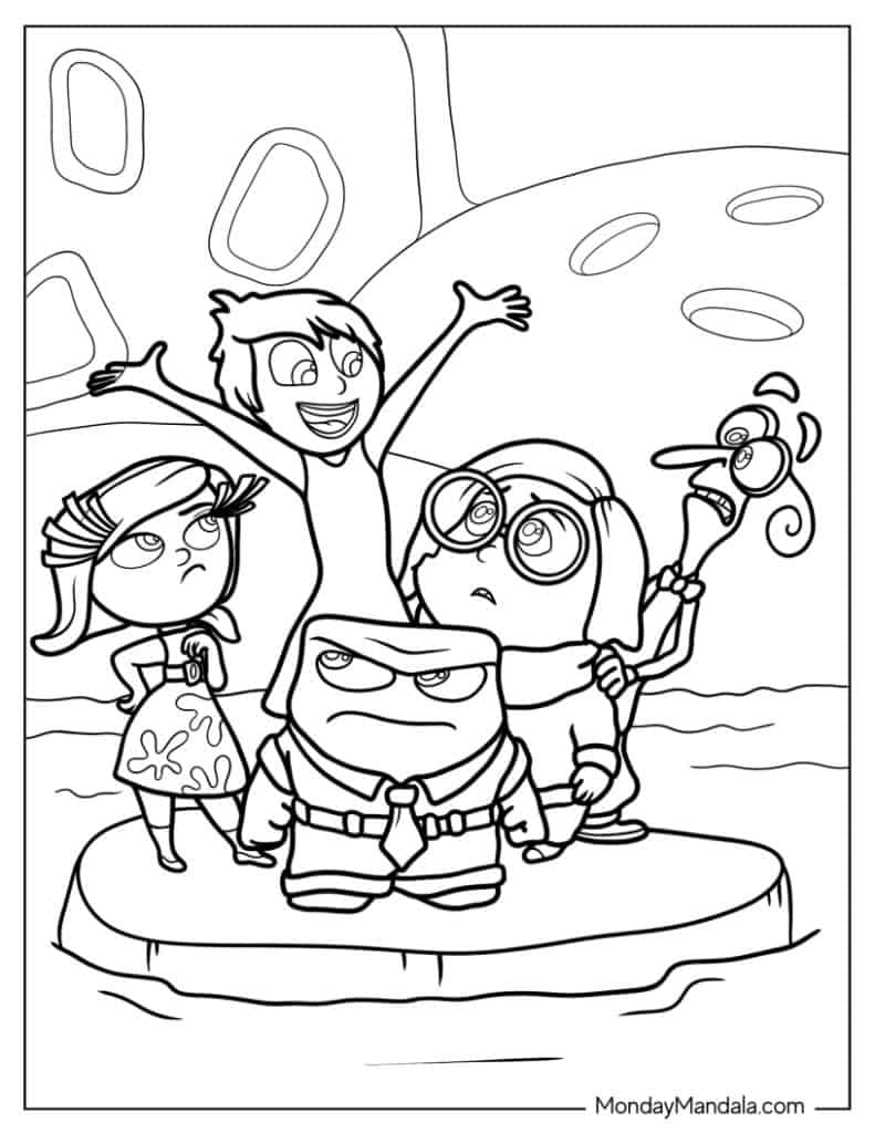 177+ Exciting Inside Out Anxiety Coloring Pages Printable